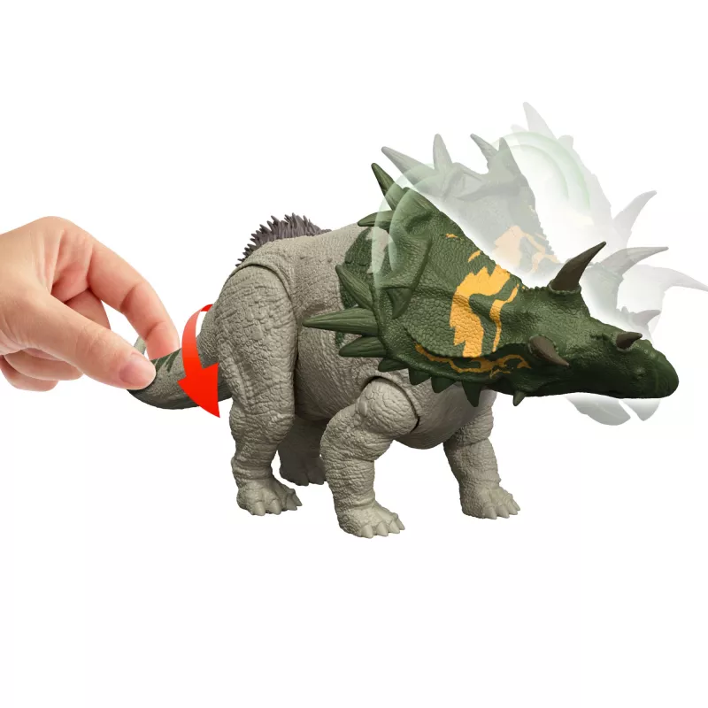 Spielfigur MATTEL Jurassic World Wild Roar Spiclypeus JGB89 — sammelbare Dinosaurier-Actionfigur
