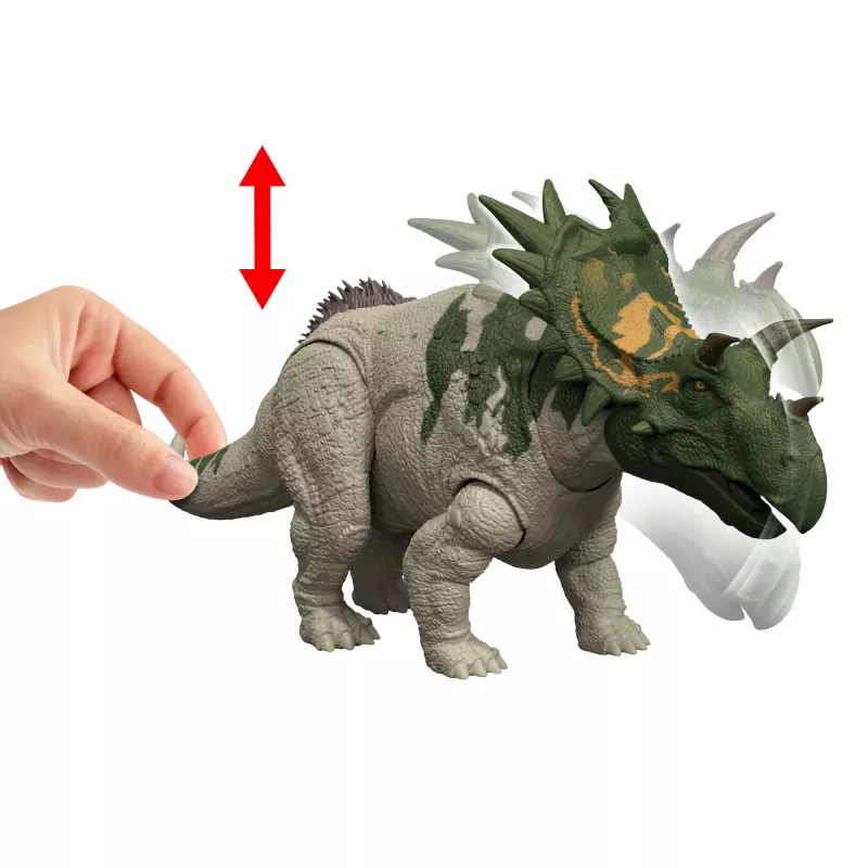 Spielfigur MATTEL Jurassic World Wild Roar Spiclypeus JGB89 — sammelbare Dinosaurier-Actionfigur