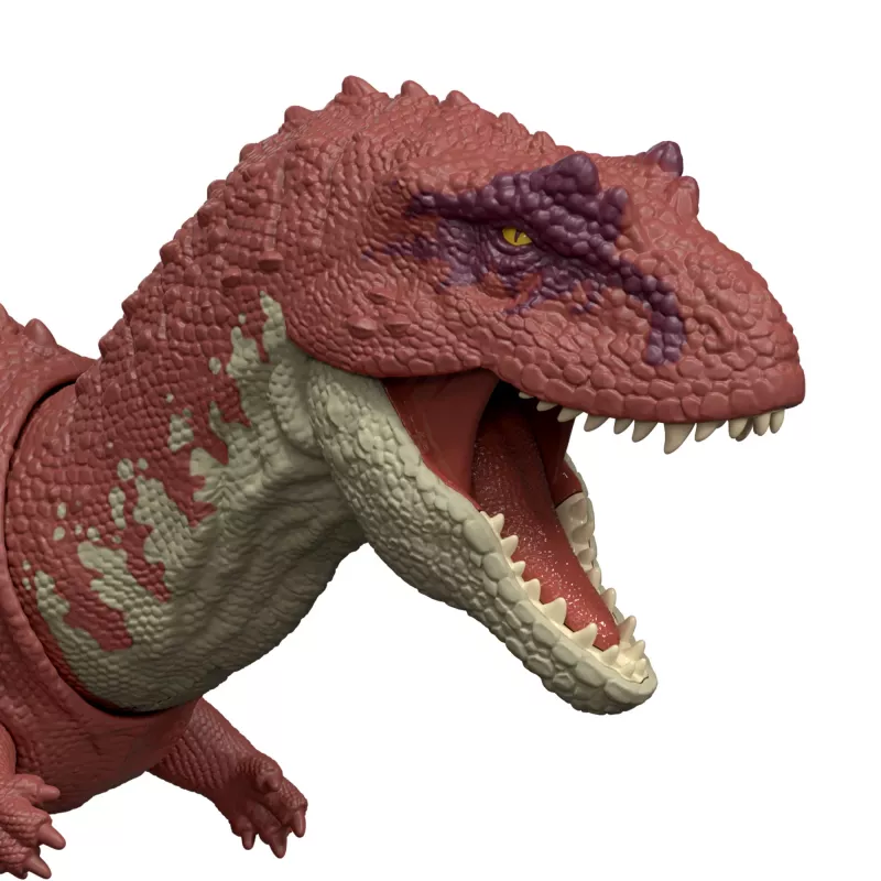 Jurassic World Rebirth Wild Roar Aucasaurus Dinosaurier-Spielzeug, schwanzgesteuerter Angriffsbiss & Sound