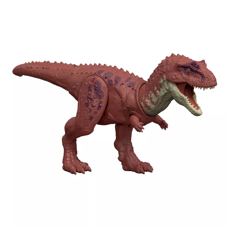 Jurassic World Rebirth Wild Roar Aucasaurus Dinosaurier-Spielzeug, schwanzgesteuerter Angriffsbiss & Sound
