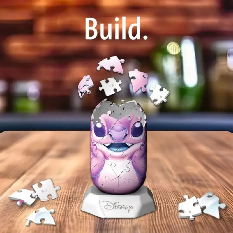 3D Puzzle Ravensburger Disney Stitch - Angel Figur, ineinandergreifende Schaumstoffteile, Modell 12008045