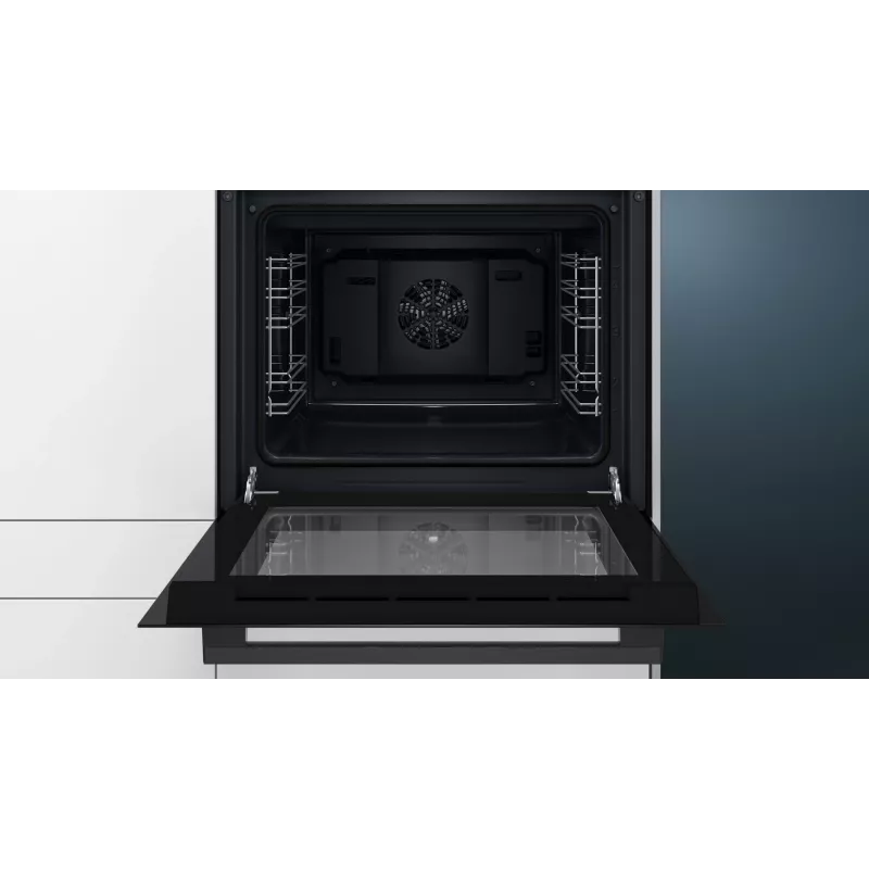 Siemens iQ100 HB013FBB1 Backofen 66 L Schwarz