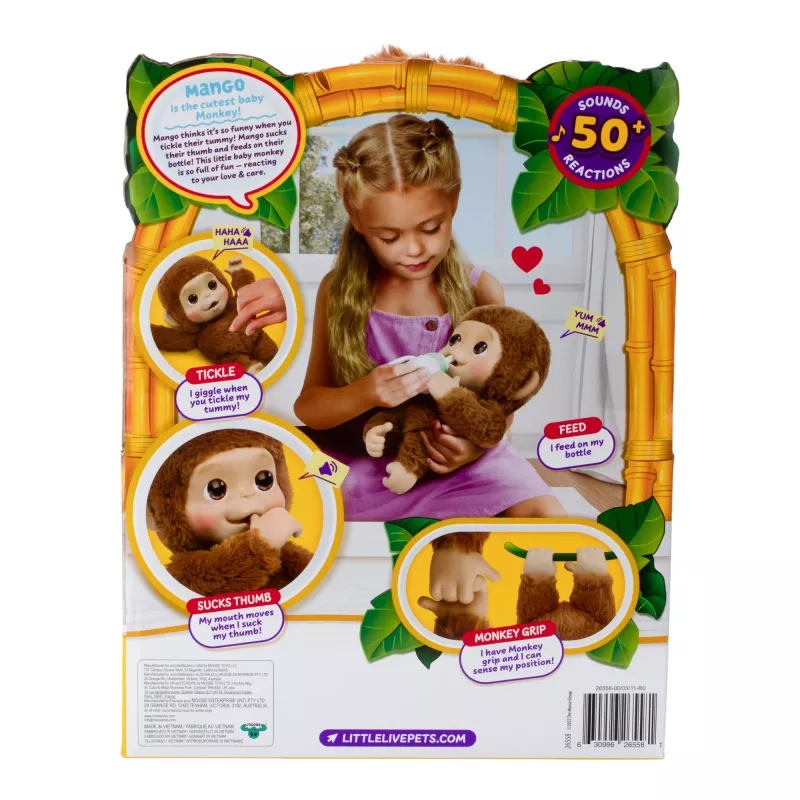 Moose Toys My Baby Monkey Mango, Junge/Mädchen, 4 Jahr(e), Lichteffekte, mit Ton