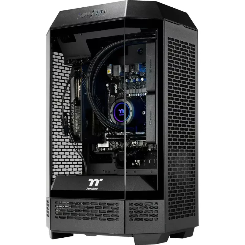 Desktop PC THERMALTAKE FTW T300 5060 schwarz/transparent, Windows 11 Pro