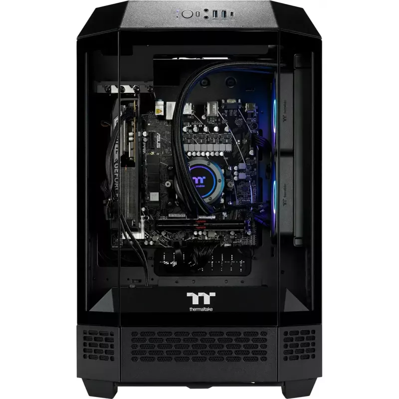 Desktop PC THERMALTAKE FTW T300 5060 schwarz/transparent, Windows 11 Pro