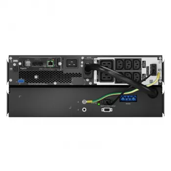 APC Smart-UPS On-Line, 2200 VA, Lithium-Ionen, Rackmontage 4U, 230 V, 6x C13 + 2x C19 IEC-Ausgänge, Netzwerkkarte, verlängerte Überbrückungszeit, Railsatz inklusive