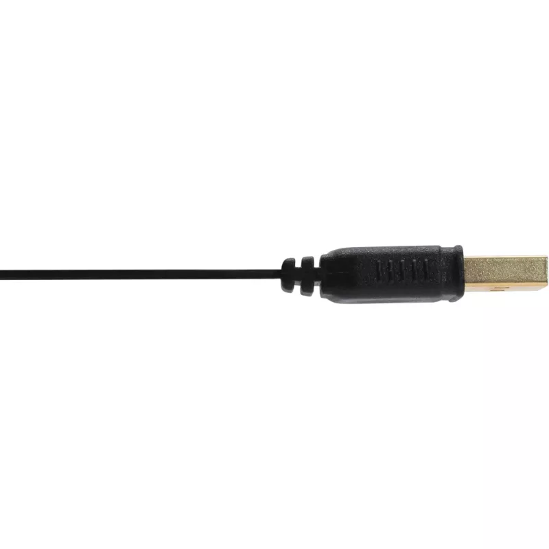 InLine USB 2.0 Flachkabel Typ A Stecker / Buchse vergoldet schwarz 2m