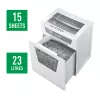Leitz IQ Office Aktenvernichter P4, Kreuzschnitt, 22,3 cm, 4 x 40 mm, 23 l, 225 Blatt, 55 dB