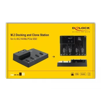 Dockingstation DeLOCK 64124 USB 3.2 Gen 2 Type-C Schwarz SSD M.2