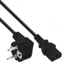 InLine 45 Stück Bulk-Pack Netzkabel, CEE 7/7 gewinkelt / 3-polig IEC C13 1 m