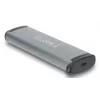 Kartenleser DELOCK USB 5 Gbps mit SD- und MicroSD-Steckplätzen, USB 3.2 Gen 1 Typ-A/Typ-C, Kabel und Adapter, schwarz/grau