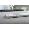 CHERRY KW 9100 schlank FOR MAC Tastatur Universal USB + Bluetooth QWERTY Englisch Silber