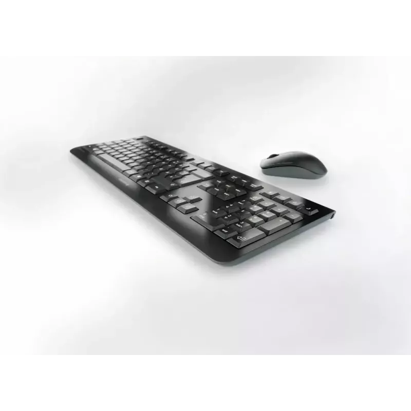 Kabelloses Full-Size-Tastatur- und Maus-Set Cherry DW 3000 — RF Wireless, QWERTZ-Layout, 108 Tasten, schwarz