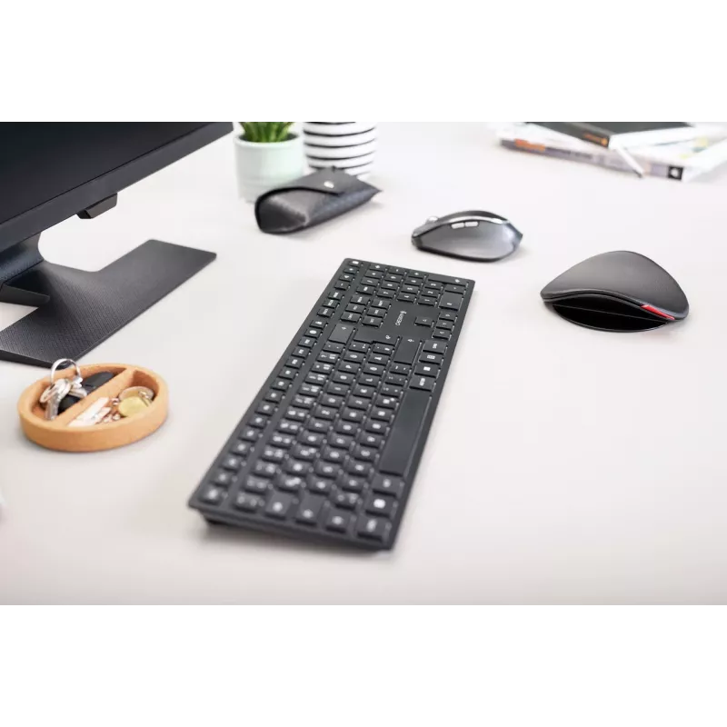 CHERRY KW 9100 schlank Tastatur Universal RF Wireless + Bluetooth Schwarz