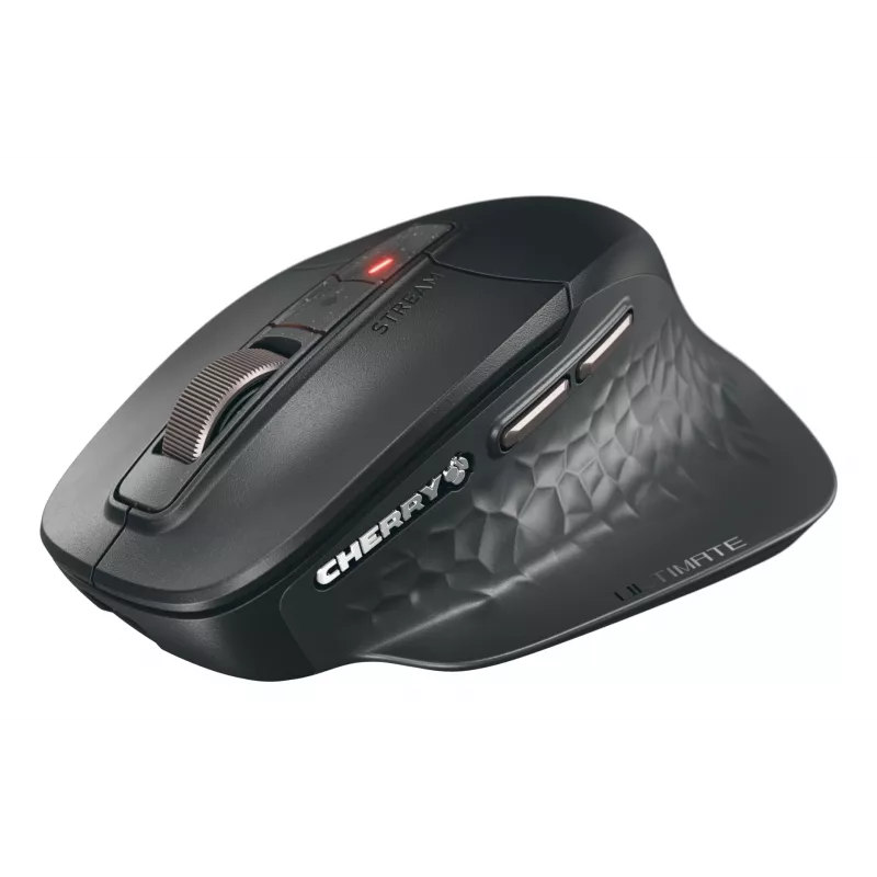 CHERRY Stream desktop ultimate Tastatur Maus inklusive Home/Office USB + RF Wireless + Bluetooth AZERTY Französisch Schwarz