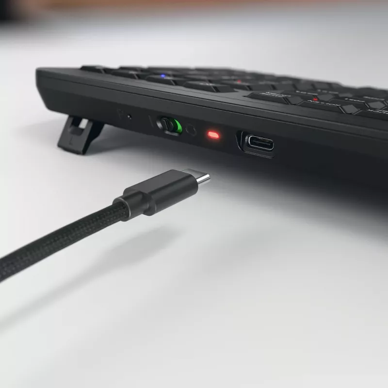 CHERRY Stream desktop ultimate Tastatur Maus inklusive Home/Office USB + RF Wireless + Bluetooth AZERTY Französisch Schwarz