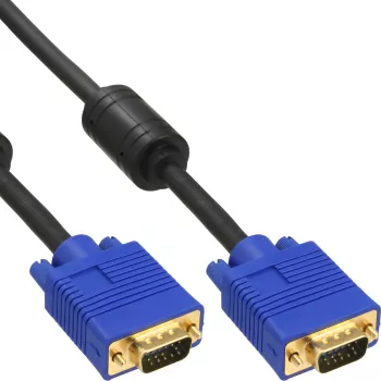 InLine S-VGA Kabel Premium 15HD Stecker/Stecker schwarz 2m