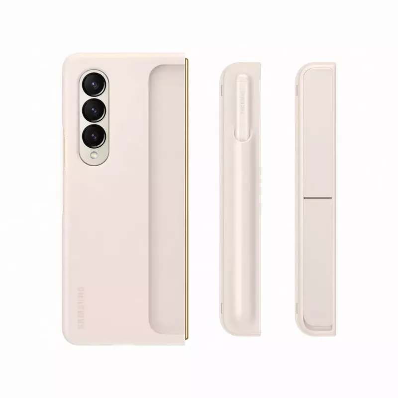 Samsung Standing Cover mit Stift für Galaxy Z Fold4, Sand (EF-OF93PCUEGWW)