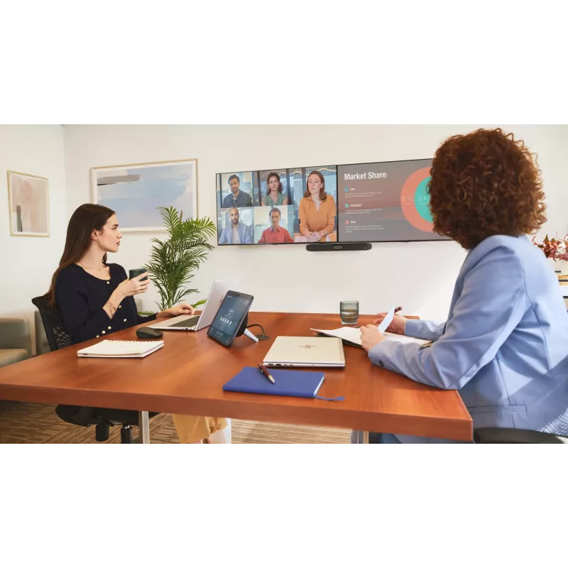 Video bar HP Poly Studio X32 All-In-One, 4K Ultra HD, 20 MP, 5 Personen, Wi‑Fi, Ethernet, Bluetooth (kein Netzteil, TAA)