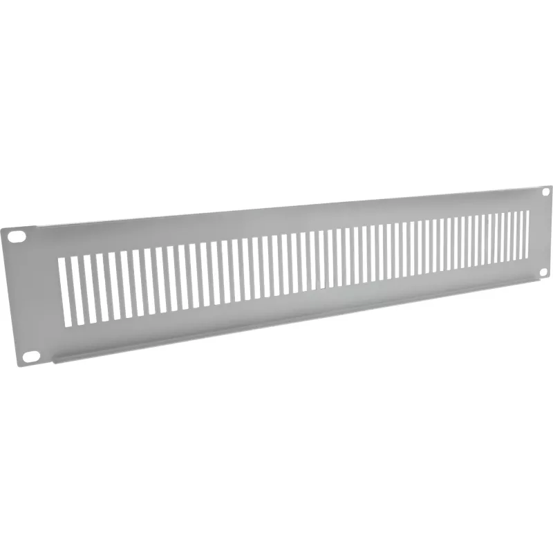 InLine 19 Zoll Blindabdeckung perforiert, 2U, RAL 7035 grau