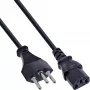 InLine Netzkabel, Schweiz, schwarz, 1 m