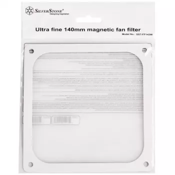 SilverStone SST-FF143W Magnetischer Staubfilter, 140 mm, Weiß