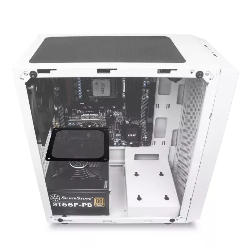 SilverStone SST-FF143W Magnetischer Staubfilter, 140 mm, Weiß