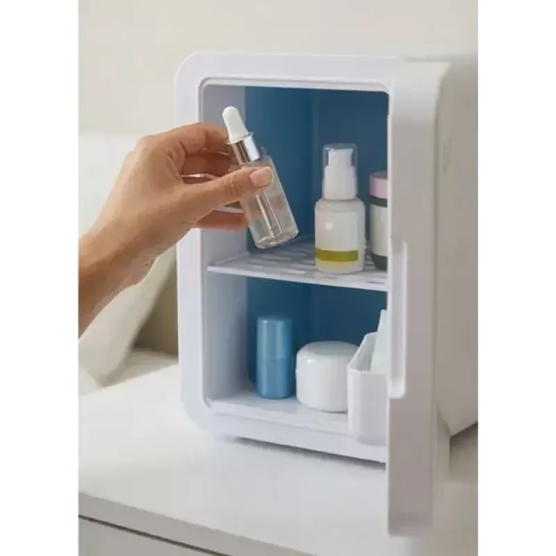 Minikühlschrank mit LED-Schminkspiegel Elle ESDAF01WHEU 6 L weiß
