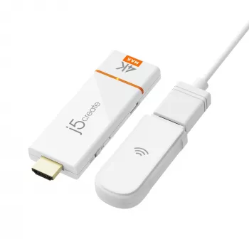 Wireless Display Adapter j5create ScreenCast 4K Max 2160p Weiß