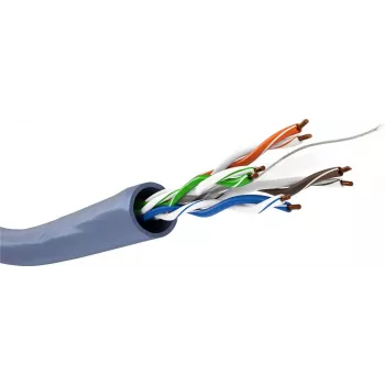 Netzwerkkabel GOOBAY 96096 Cat6a U/UTP auf Rolle, 100 m, blau