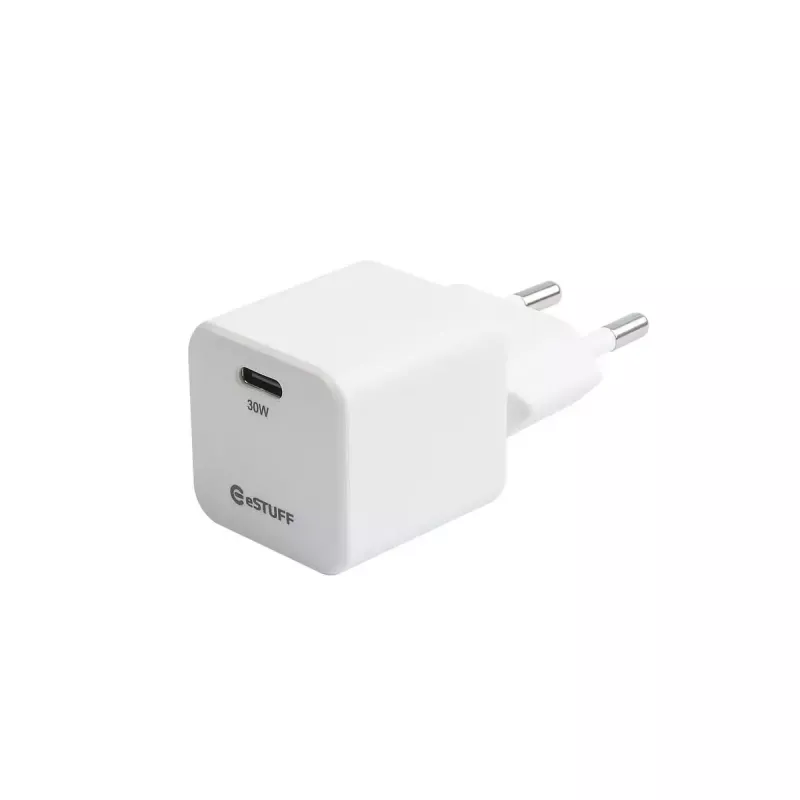 eSTUFF ES637027-BULK Ladegerät für Mobilgeräte Smartphone Weiß AC Schnellladung Innenbereich