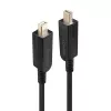 Lindy 30m Glasfaser-Hybrid-Mini-DisplayPort-1.4-Kabel mit abnehmbaren DP-Steckern