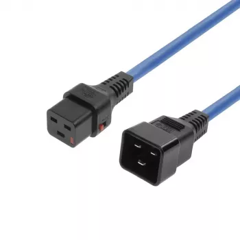 Netzkabel MicroConnect MC-C19C20LOCK-1.5M-B — C19 auf C20 verriegelbar, 1,5 m