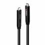 Lindy 15 m USB 3.2 Gen 2 & DP 1.4 Type C Hybrid-Kabel, Schwarz