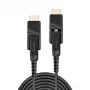 Lindy 40m Glasfaser-Hybrid-Mikro-HDMI-18G-Kabel mit abnehmbaren HDMI- und DVI-Anschlüssen