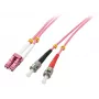 Lindy 46354 InfiniBand/Glasfaserkabel 10 m LC ST Pink