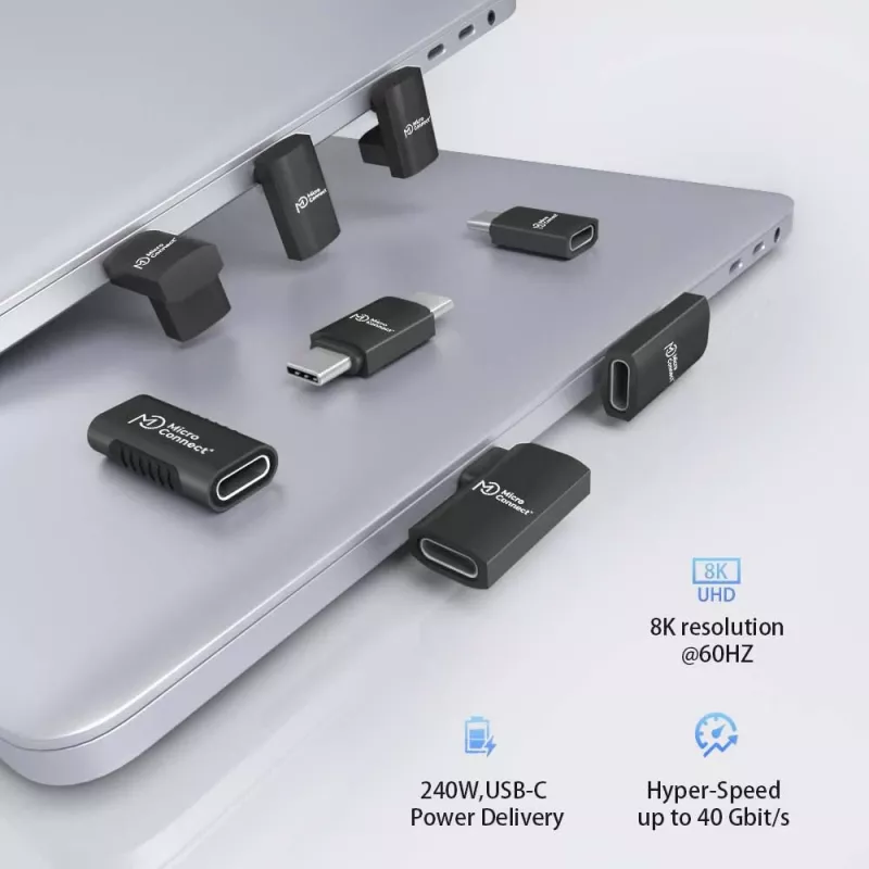 USB-C-Kabel MicroConnect Premium USB4 3x2 USB-C, USB4-kompatible Hochgeschwindigkeits-Daten- und Stromverbindung
