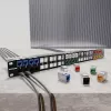 Intellinet Cat6a 10G geschirmter werkzeugloser schlank Keystone Jack, flach, blau, RJ-45, IDC, Buchse, Gold