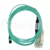 Glasfaserkabel BlueOptics OCTCABLE10M-SR 10 m OM3 MPO auf 4×LC Aqua