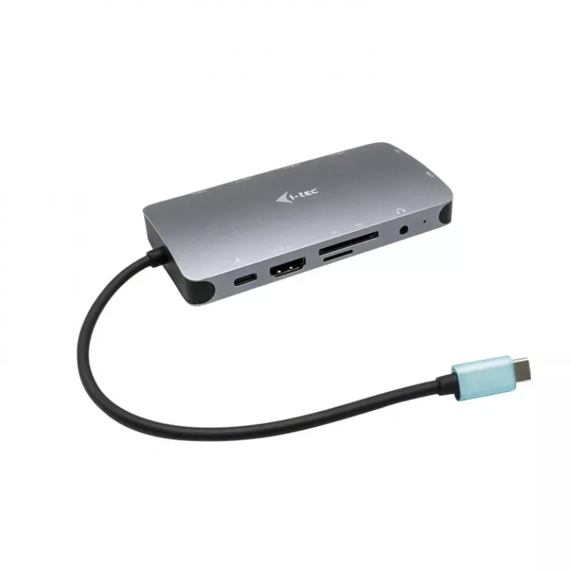 i-tec Metal USB-C Nano Dock HDMI/VGA mit LAN + Universal-Ladegerät 77 W