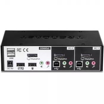KVM-Switch Trendnet TK-241DP Schwarz