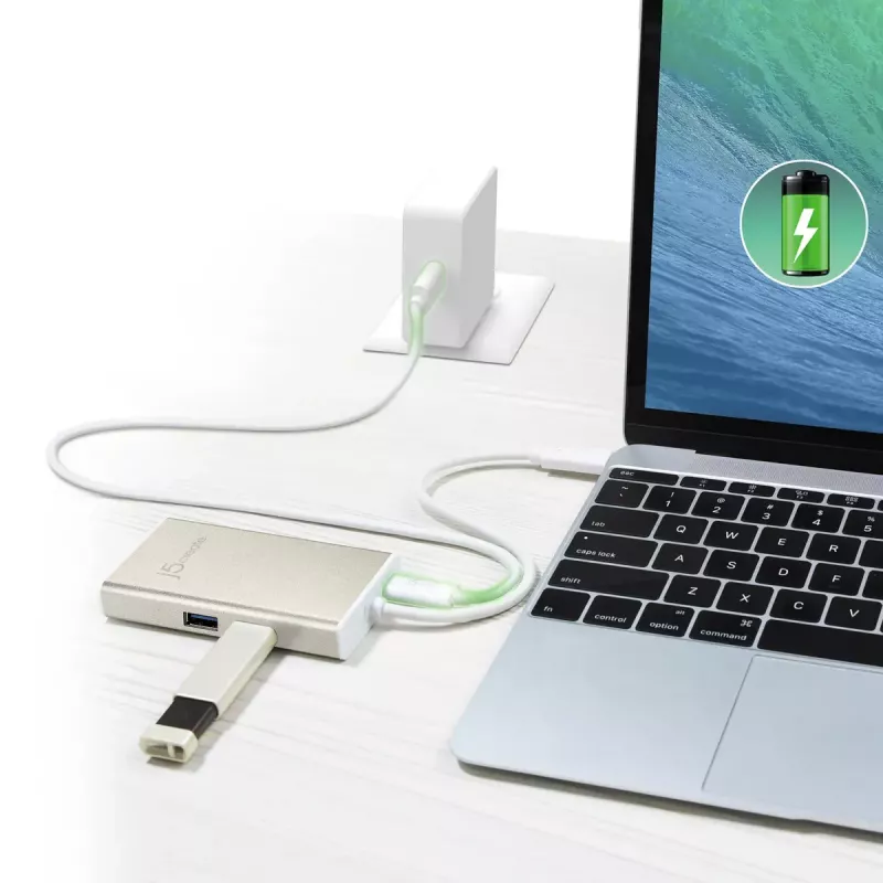 USB Typ-C Multi-Adapter j5create JCA374-N Kabelgebunden 60W 4K