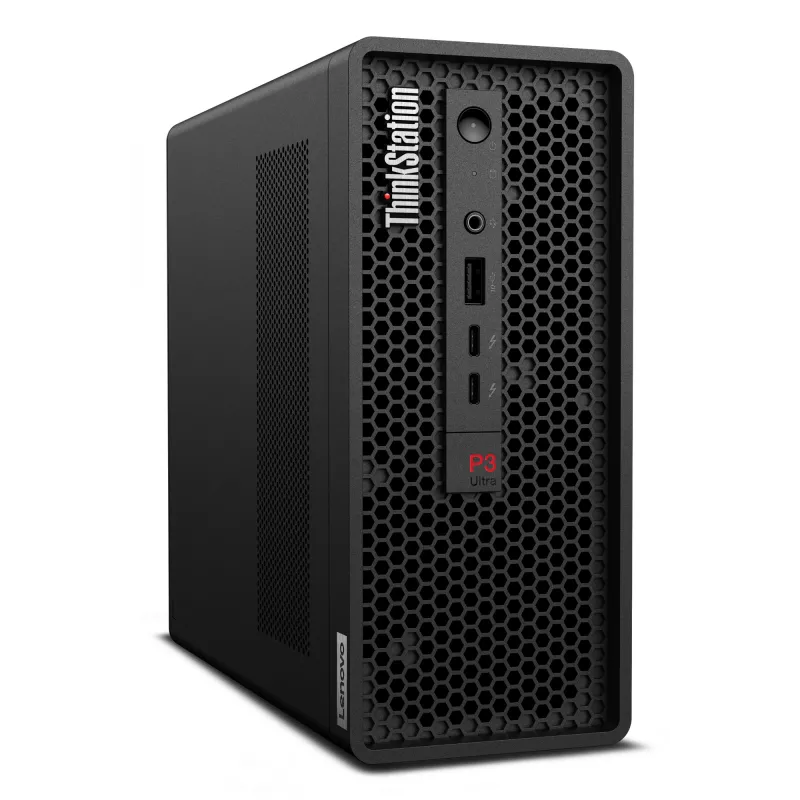 Lenovo ThinkStation P3 Ultra SFF Intel® Core™ i7 i7-14700 32 GB DDR5-SDRAM 512 GB SSD NVIDIA RTX A1000 Windows 11 Pro Mini Tower Workstation Schwarz