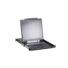 ATEN 8-Port 43,2 cm (17 Zoll) LCD KVM-Switch over IP (USB - PS/2 VGA) mit USB-Peripherieanschluss