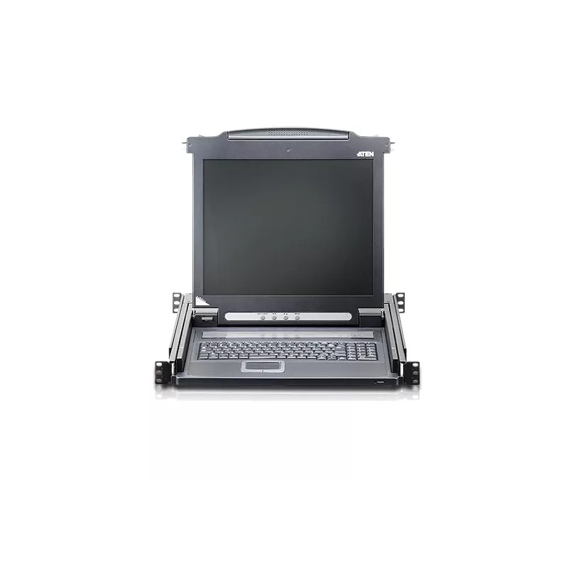 ATEN 19 Zoll LCD Konsole (USB - PS/2 VGA), 48,3 cm (19 Zoll), LCD, PS/2, PS/2, VGA, US-Englisch