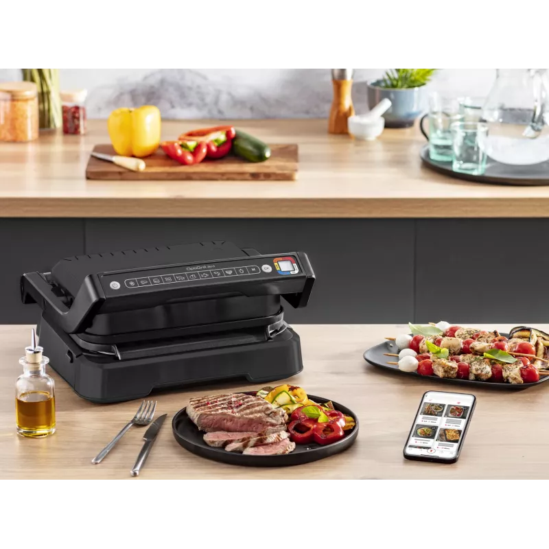 Kontaktgrill Tefal OptiGrill 2in1 GC7728 2100W Schwarz