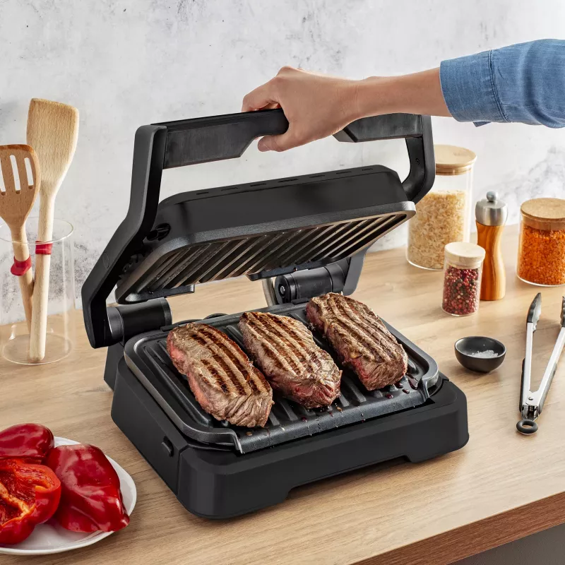 Kontaktgrill Tefal OptiGrill 2in1 GC7728 2100W Schwarz