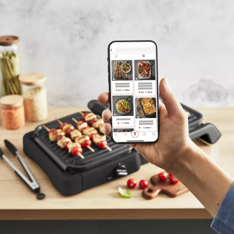 Kontaktgrill Tefal OptiGrill 2in1 GC7728 2100W Schwarz