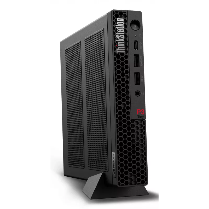 Lenovo ThinkStation P3 Tiny Intel® Core™ i5 i5-14600 32 GB DDR5-SDRAM 1 TB SSD NVIDIA RTX A400 Windows 11 Pro Mini PC Workstation Schwarz