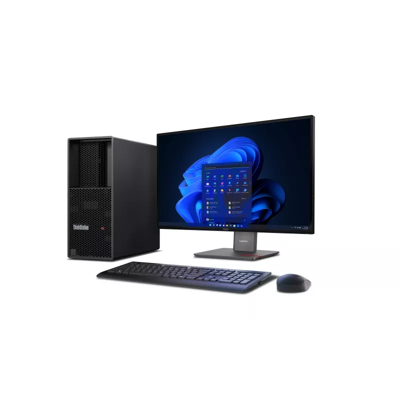 Lenovo ThinkStation P3 Tower Gen 2 Intel Core Ultra 9 285K 32 GB DDR5-SDRAM 512 GB SSD Windows 11 Pro Workstation Schwarz
